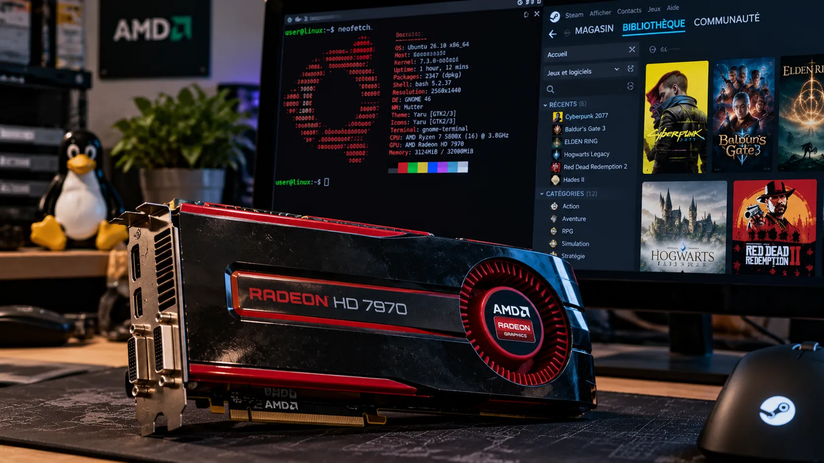 Valve redonne une seconde vie aux vieilles Radeon : sous Linux, une HD 7970 de 2012 peut encore progresser en 2026