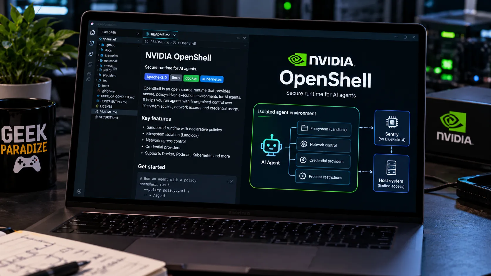 OpenShell : Nvidia veut mettre les agents IA en cage avant de leur donner les clés du système