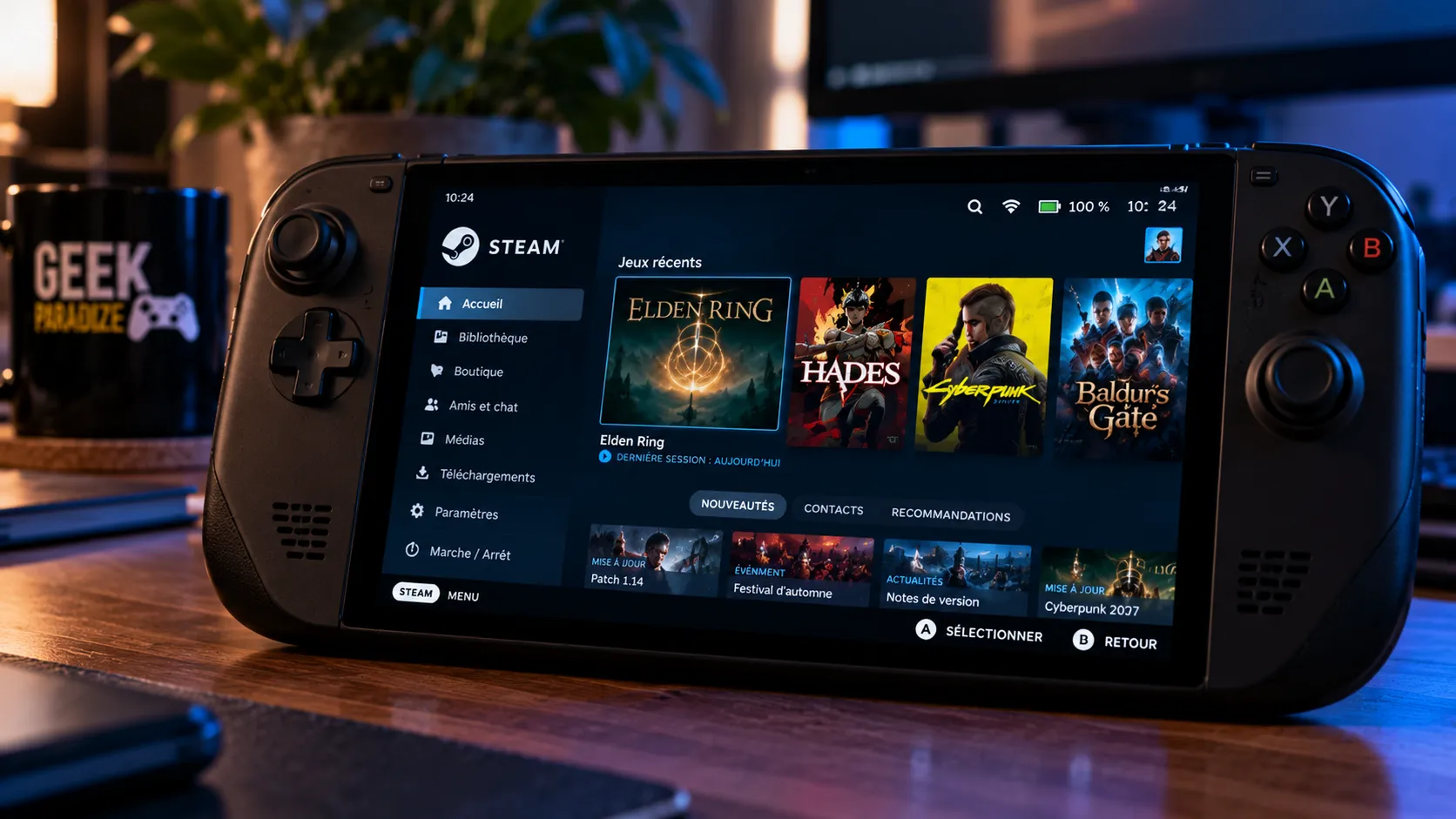 DroidDeck 0.3.0 : le vrai client Steam débarque sur Android, sans streaming et sans root
