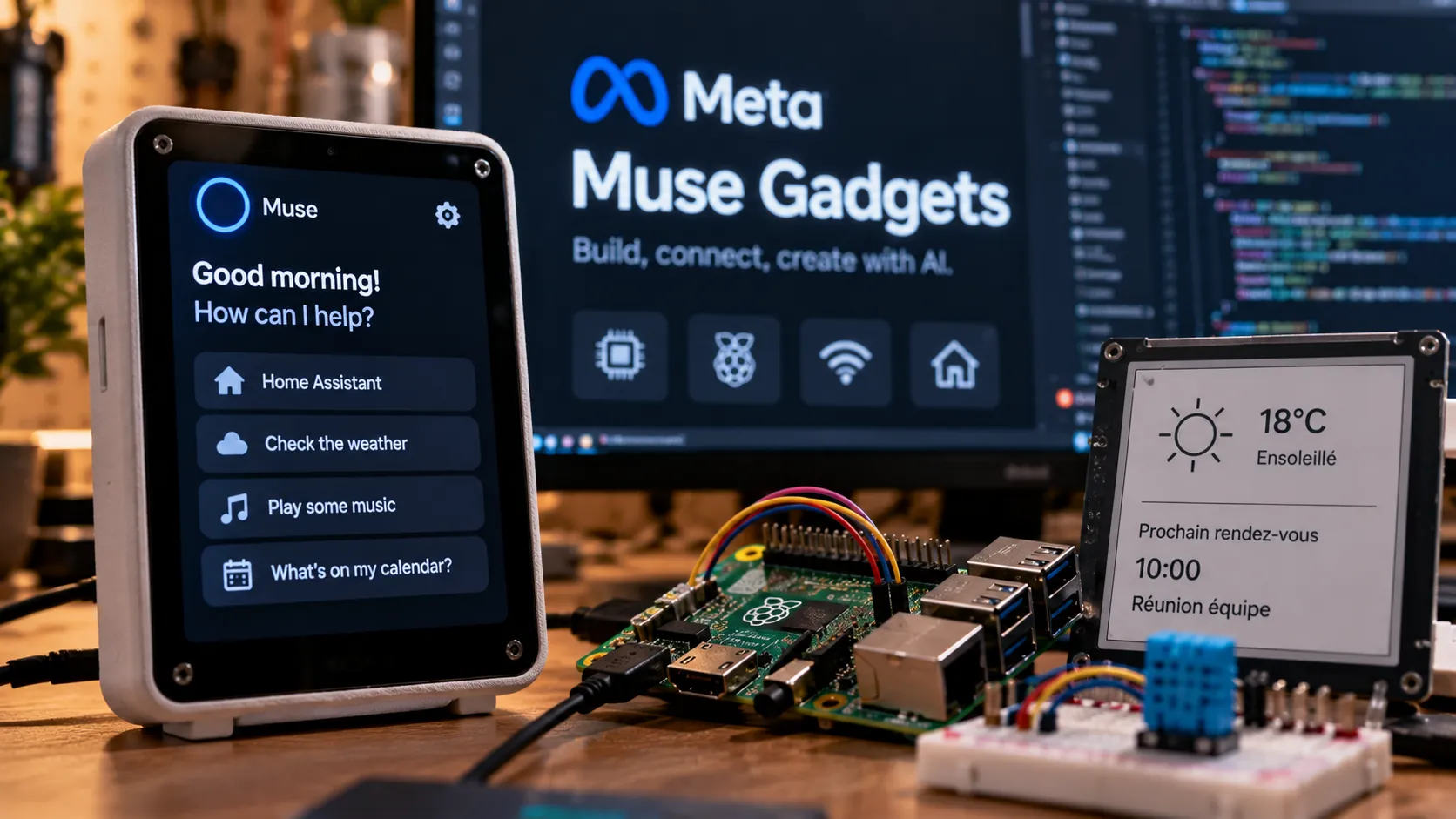 Muse Gadgets : Meta transforme les ESP32 et Raspberry Pi en corps pour son agent IA