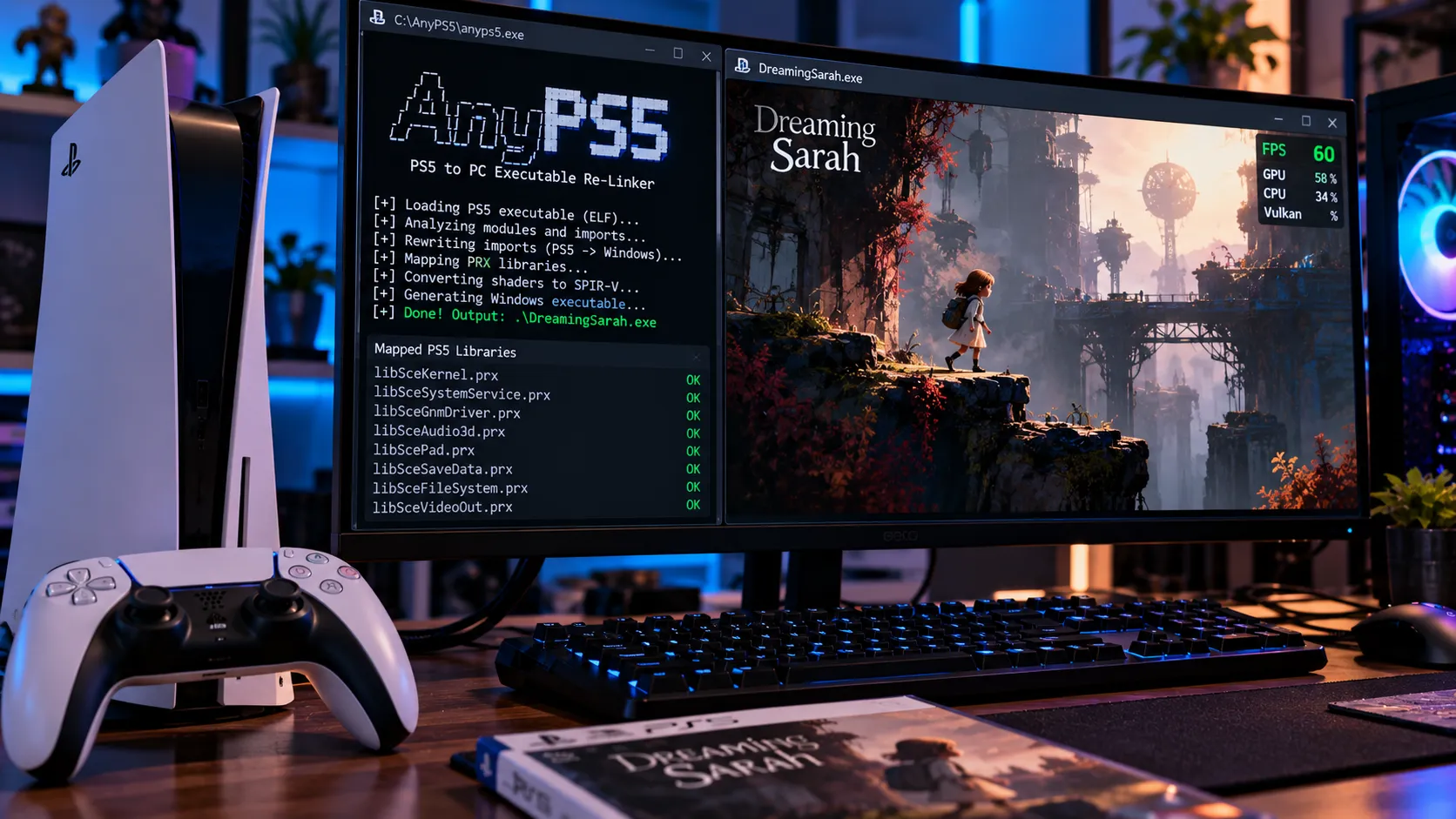 AnyPS5 : le projet open source qui transforme des jeux PS5 en exécutables Windows et Linux, sans émuler la console