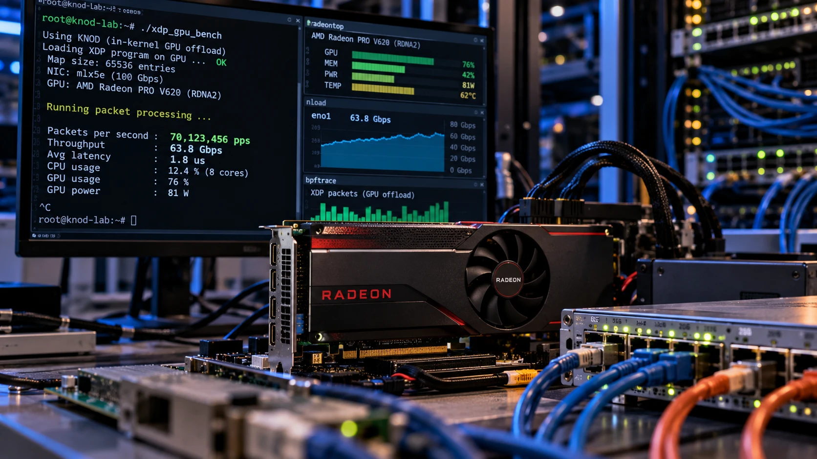 KNOD : Linux veut transformer votre GPU en accélérateur réseau à 70 millions de paquets par seconde