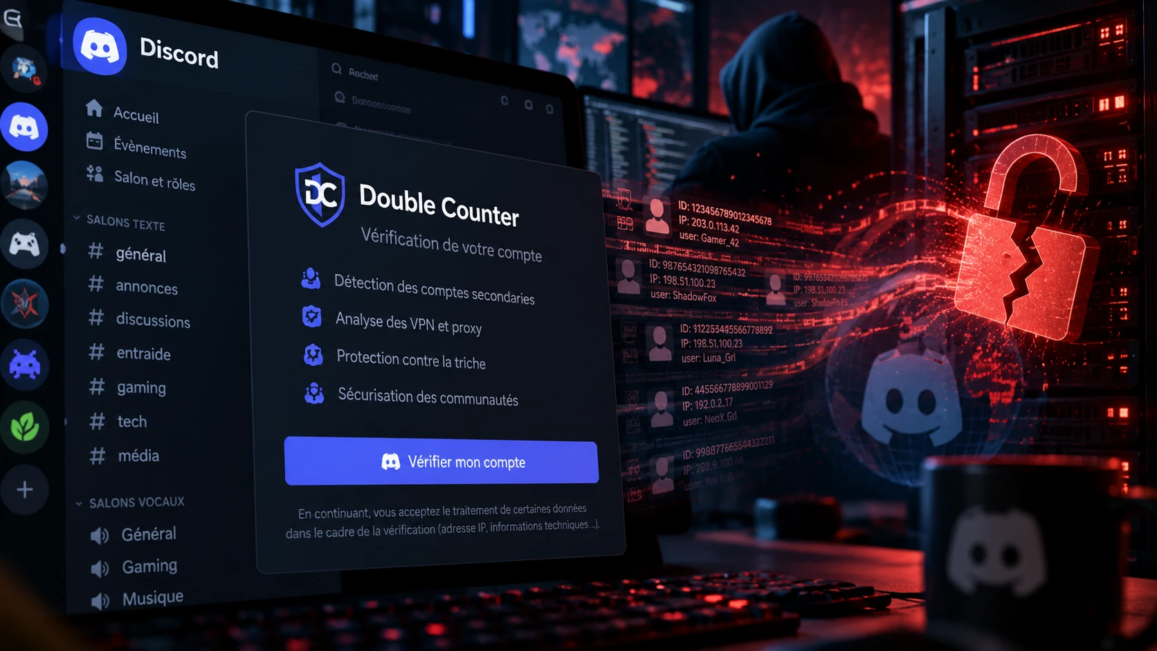 Double Counter piraté : jusqu’à 28 millions de comptes Discord considérés comme exposés