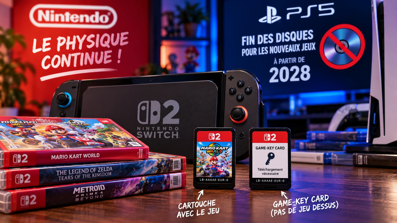 Nintendo refuse d’enterrer les cartouches : la Switch 2 garde le physique… mais pas toujours le jeu dessus