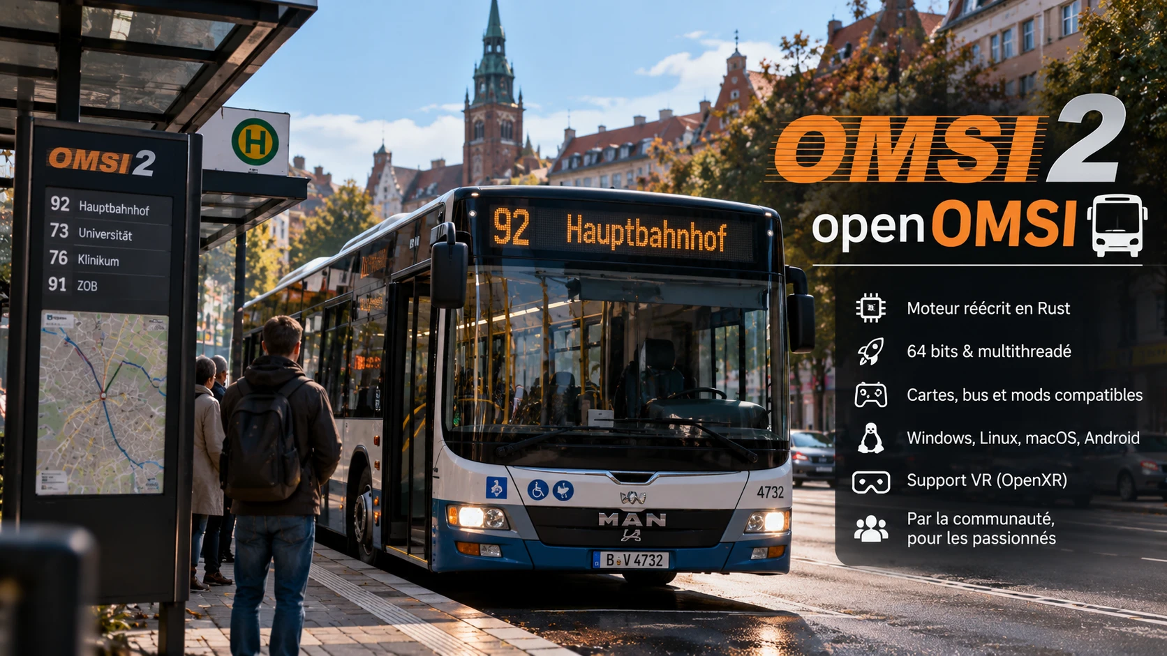 openOMSI ressuscite OMSI 2 en Rust : le simulateur de bus de 2013 sort enfin du piège des 32 bits