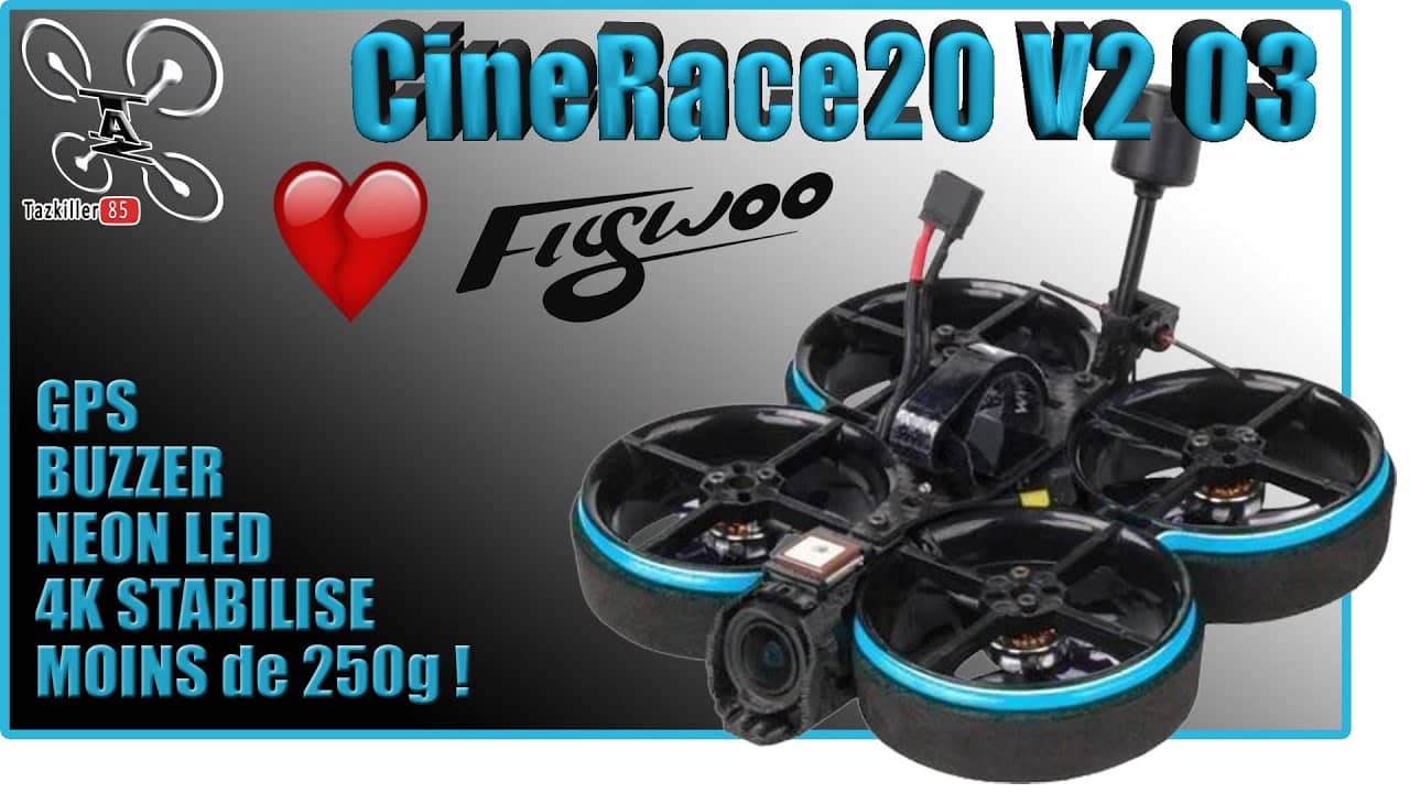 CineRace 20 V2 DJI O3 FLYWOO – Review Test Démo – Un TOP 2 pouces !