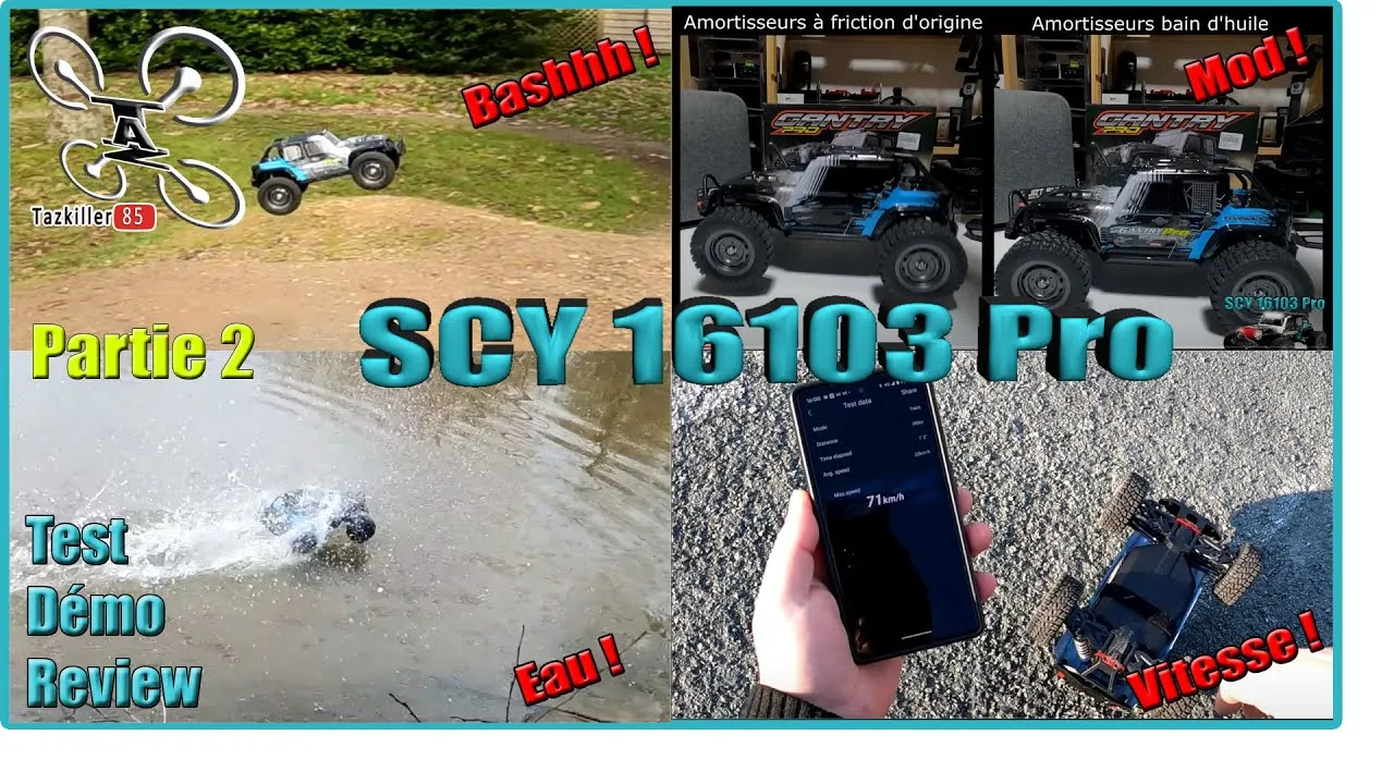SCY 16103 GANTRY PRO – Partie 2 Les TESTS – Route Terre Eau, Impressionnante !