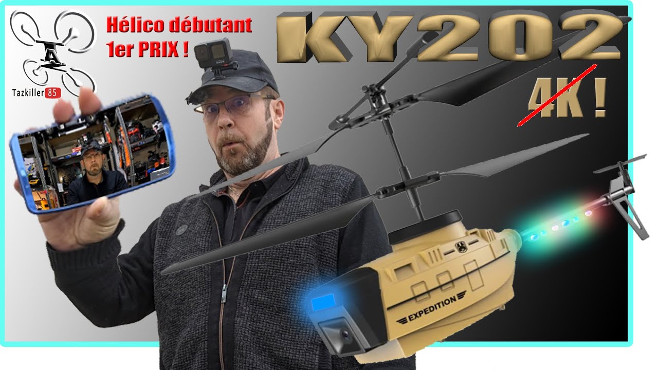 KY 202 Hélicoptère débutant – Review Test Démo – Mini prix Maxi options !