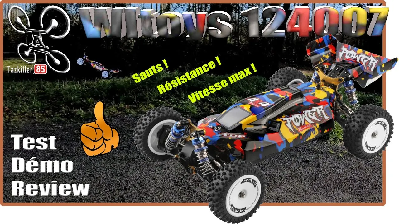 WLTOYS 124007 Buggy 1/12 – Vitesse Jump Bashing – Partie 2