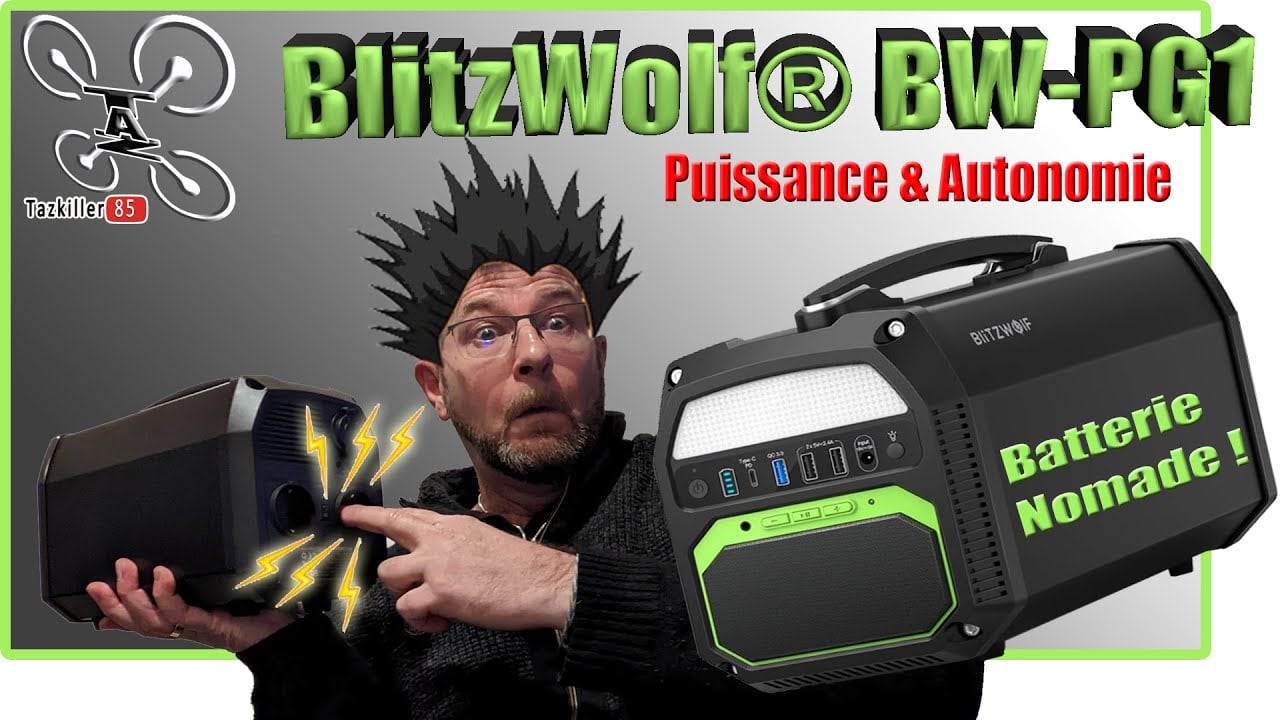 Blitzwolf BW PG-1 Station de charge 124 800mAh – Review Test Démo – Energie Son et lumière !