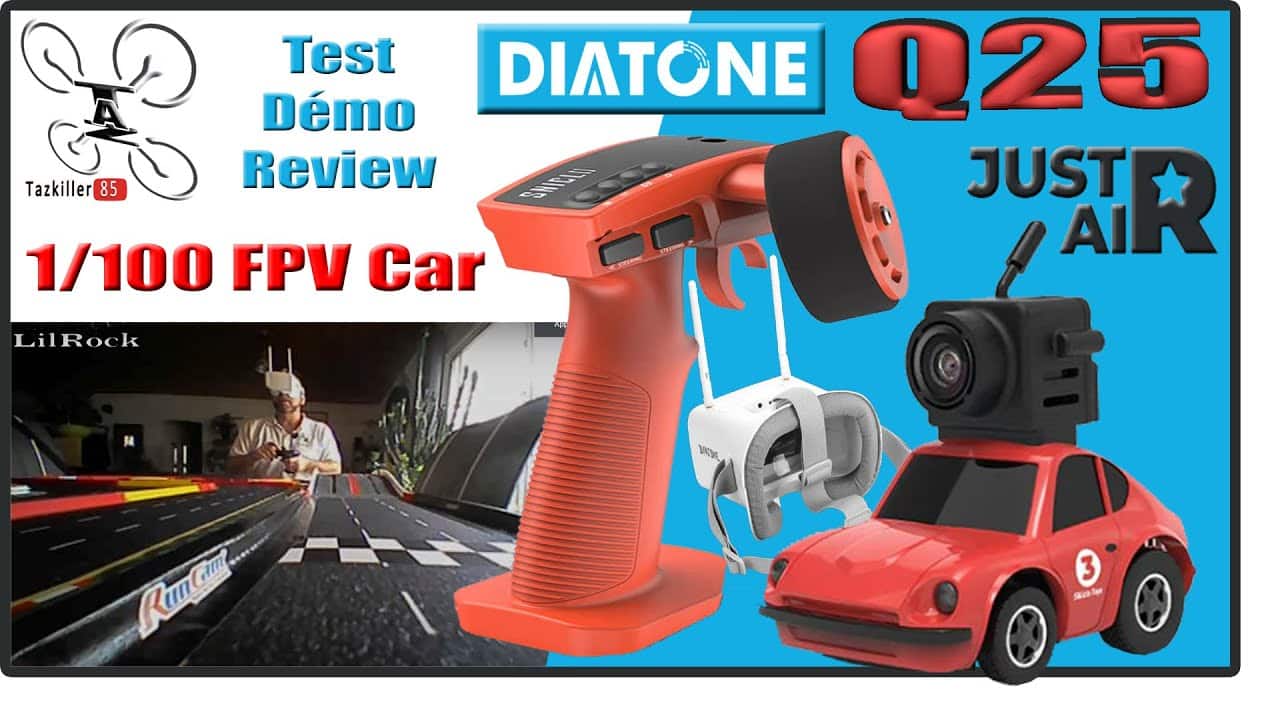 SNT Just Air Q25 1/100 FPV Car – Review Test Démo – à 2 c’est encore mieux !!!