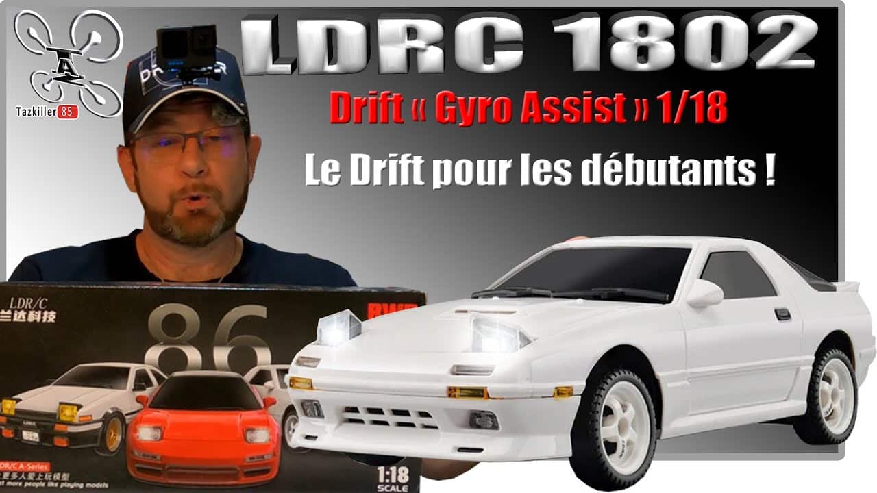 LDRC 1802 1/18 Mazda RX7 – Review Test Démo – Drift pour les nuls, lol !