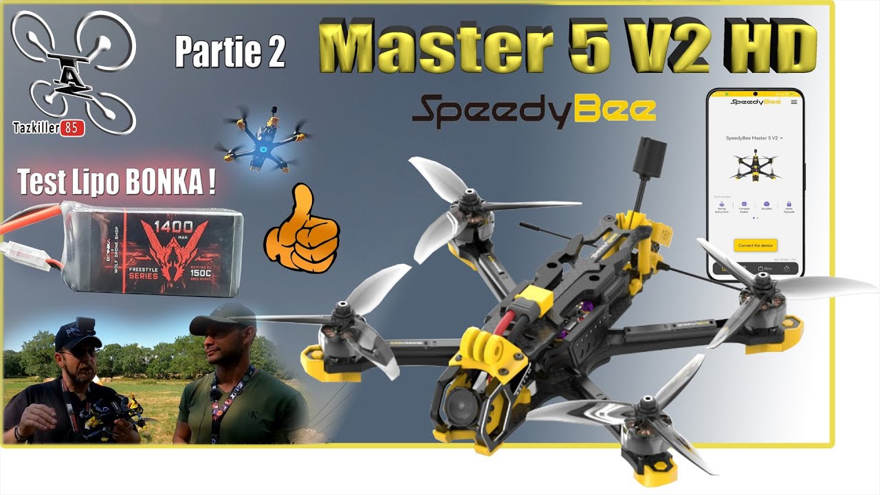 SpeedyBee MASTER 5 V2 le RTH fatal ! – Partie 2 – Test d’une lipo BONKA x WOLF !