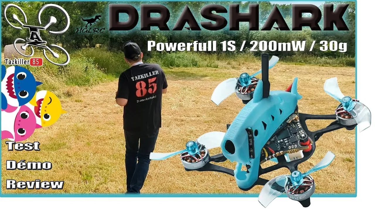 DraShark / Baby Shark HGLRC 1S racer – Review Test Démo – Etonnant !