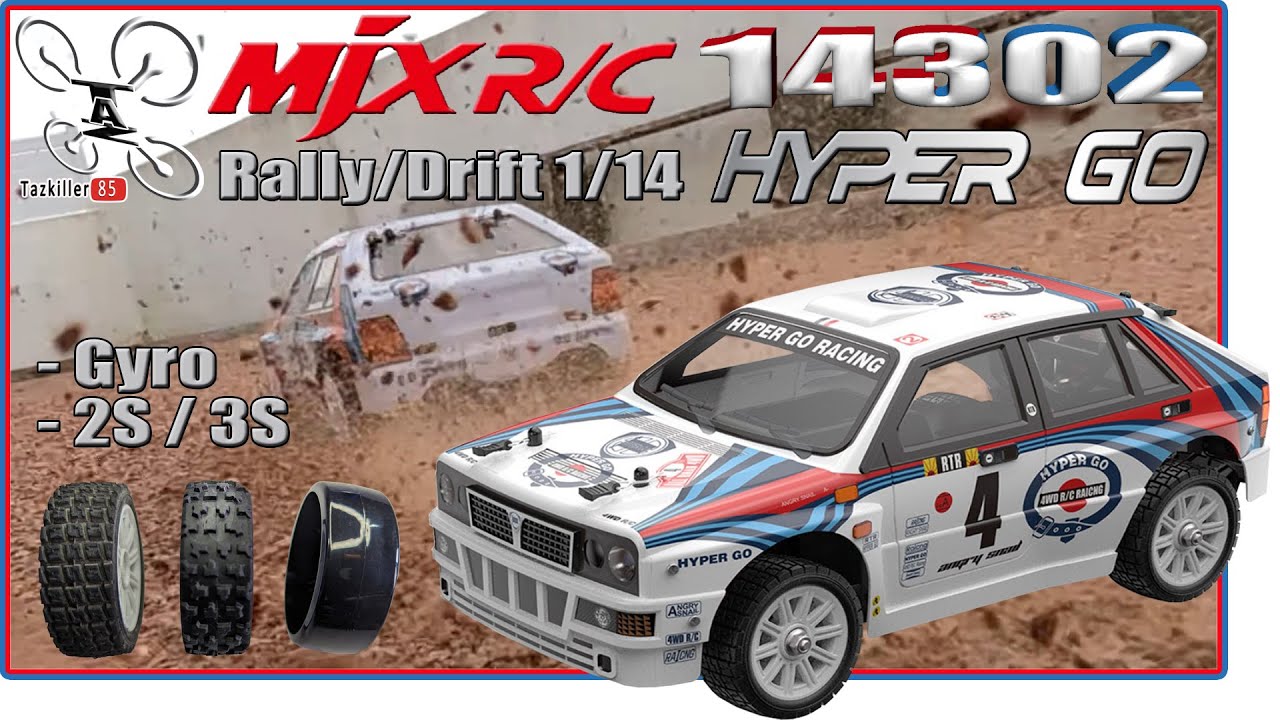 MJXRC 14302 Hyper Go Rally – Review Test Démo – Lancia Delta Martini 1/14