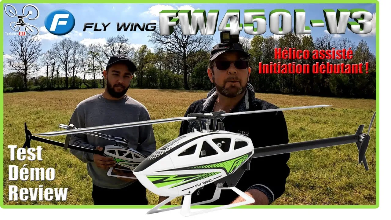 FW450L-V3 FLY WING Hélicoptère GPS et acrobatique , testé par un VRAI débutant !