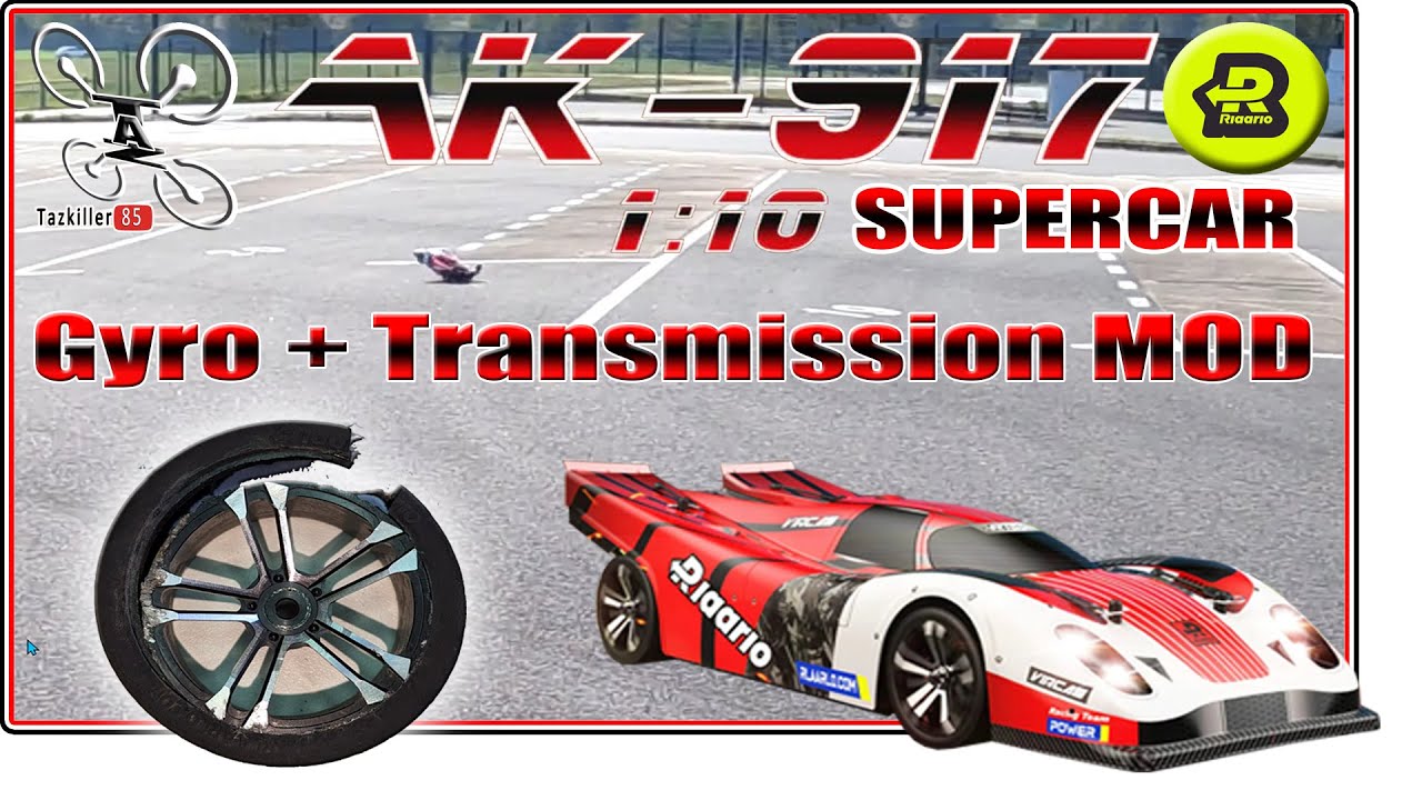 RLAARLO AK-917 carbone, Upgrade Gyro/Transmission/Vitesse MAX et pneu éclaté !