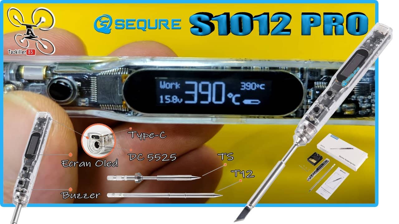 S1012 PRO Fer à souder Multi-Polyvalent SEQURE – Review Test Démo – Tirage Concours Permanent !