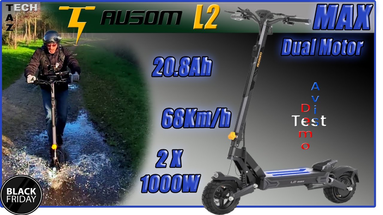 Ausom L2 MAX Dual motor 2300W 20Ah – Coupleuse et sécurisante, mais … Résultat du concours ASPADZ