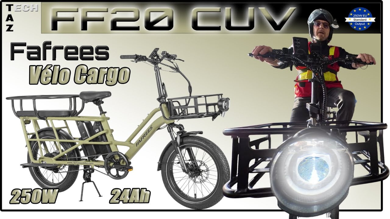 Fafrees FF20 CUV vélo cargo VAE – Spacieux, confortable et LEGAL – Bonne chance !