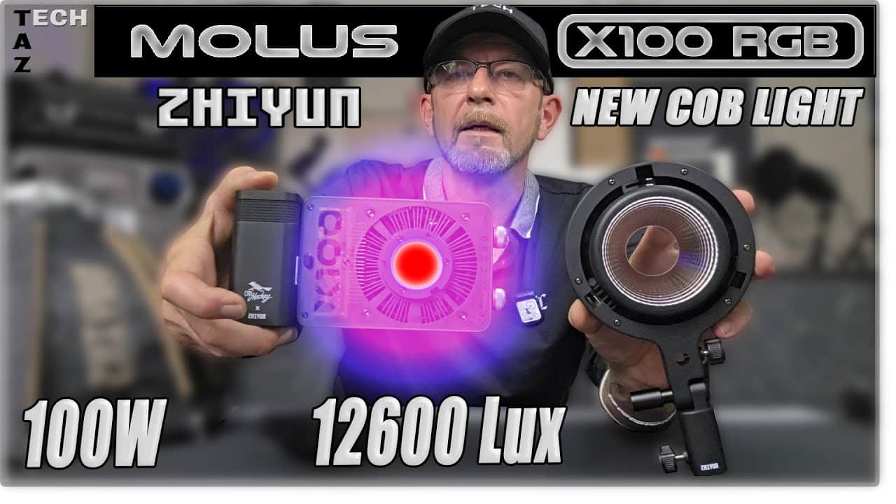 Zhiyun MOLLUS X100 RGB, Petite & Puissante, 100W  / 12 600 lux au creux de la main !