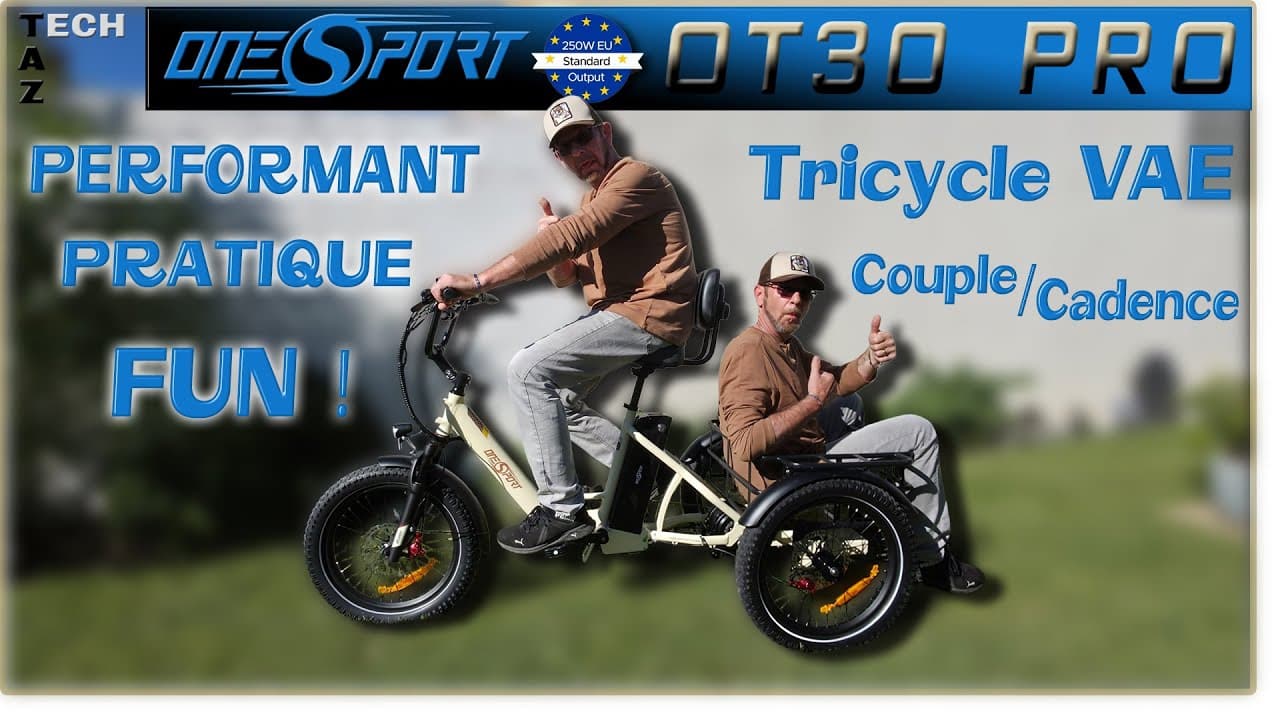 Onesport OT30 PRO Tricycle VAE – une Excellente surprise – Bonne chance !