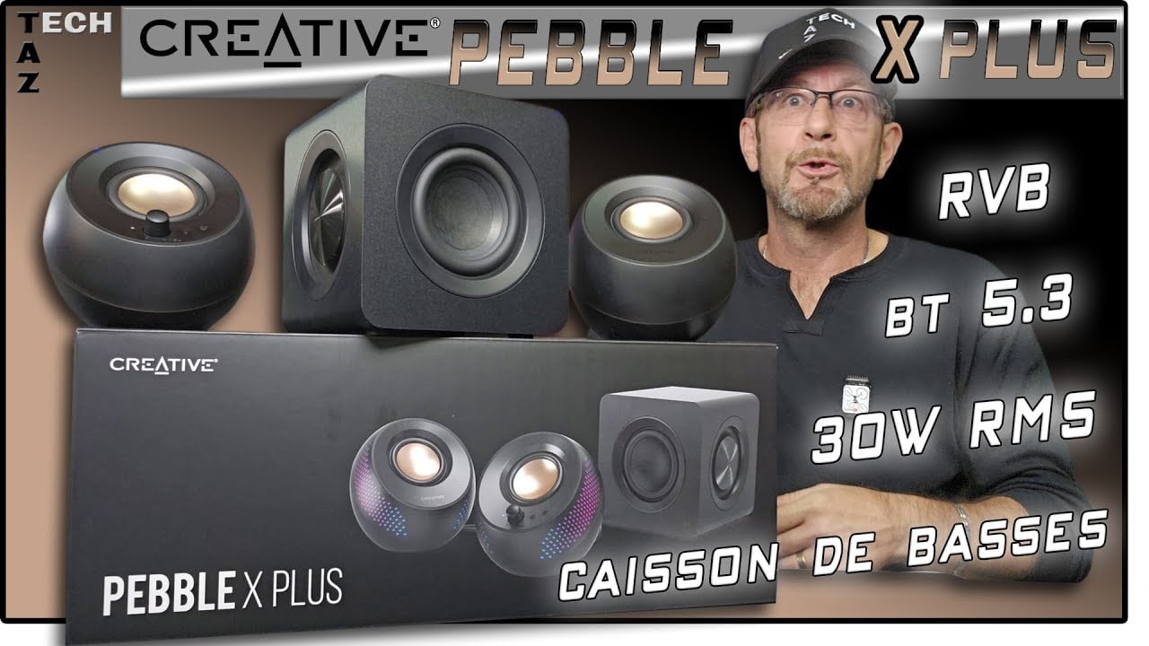 Creative Pebble X PLUS Haut-parleurs PC 2.1 + Caisson de Basses + RVB – Résultat du CONCOURS !