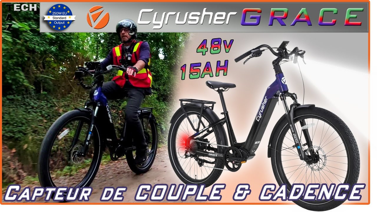 Cyrusher GRACE VTC VAE à double Capteur Couple & Cadence – E-bike Smart ou Hybride ? Bonne chance !