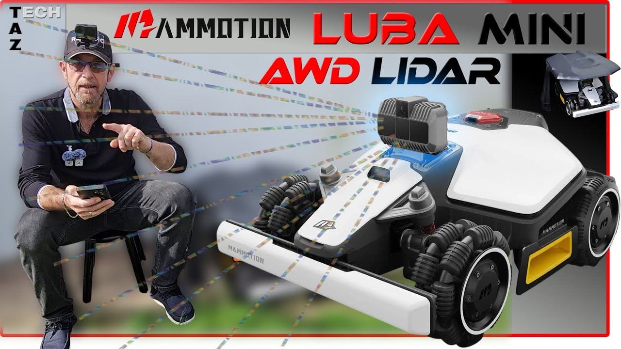 MAMMOTION LUBA Mini AWD LIDAR – Robot Tondeuse TRI FUSION (Lidar + RTK + Vision)