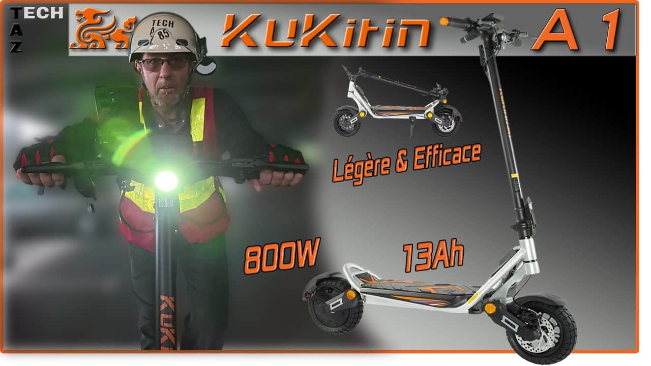 Kukirin A1 châssis tubulaire et bonnes perfs à 410€ !!! La meilleure Trottinette 🛴 de 2025 ?