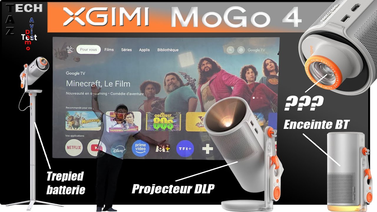 XGIMI MOGO 4 Projecteur DLP NOMADE – Test Démo Avis – Ambiance son et lumière !