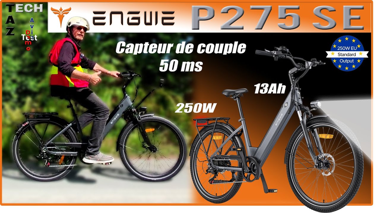 ENGWE P275 SE VAE de ville réactif et performant – Test Démo Avis – Bonne chance !