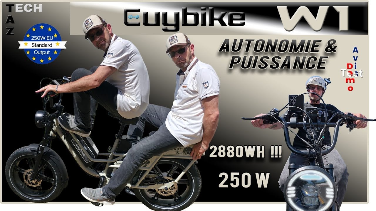 EUYBIKE W1 Vélo cargo polyvalent 60Ah – Autonomie et Puissance – Bonne chance !