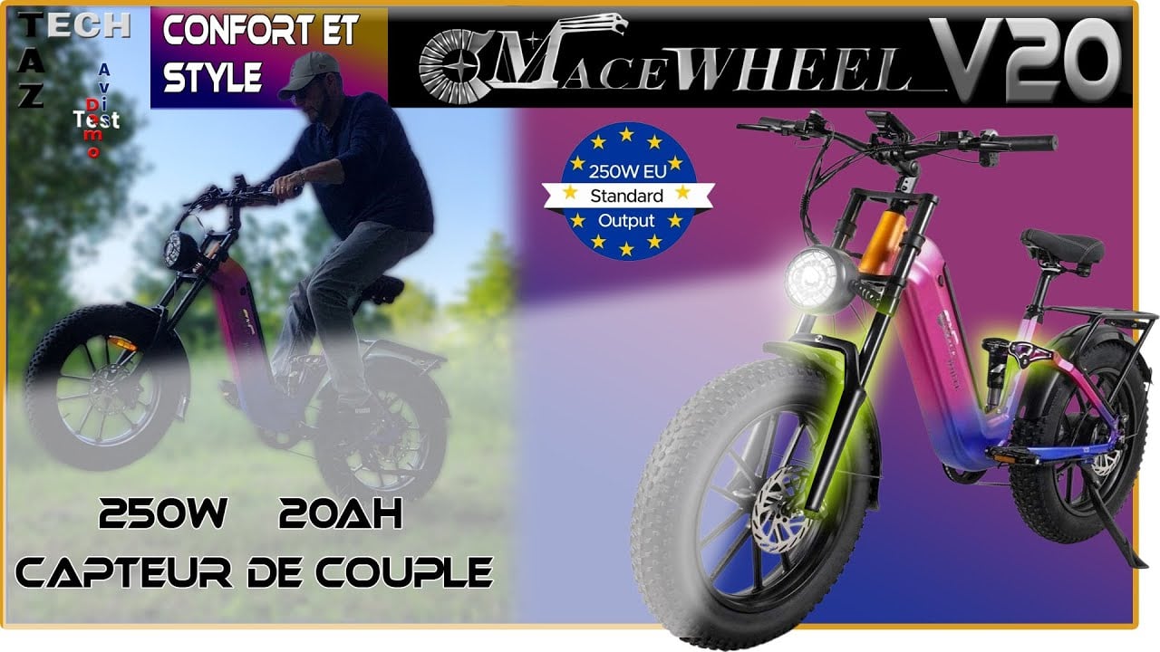 CmaceWheel V20 Fatbike polyvalent 20 pouce  – Test Démo Avis – Confort et Style ! Bonne chance…