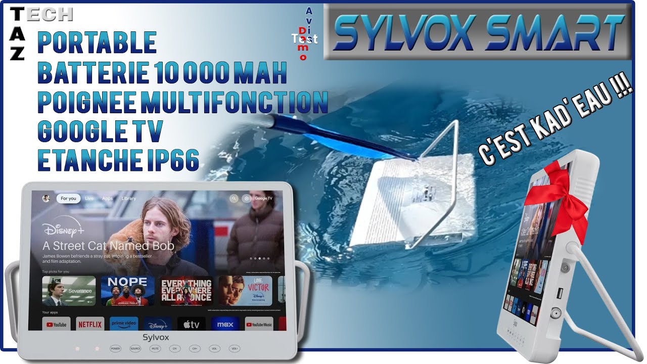 Google TV portable SYLVOX Smart 10000Mah étanche – Test Démo Avis – C’est cadeau !!!