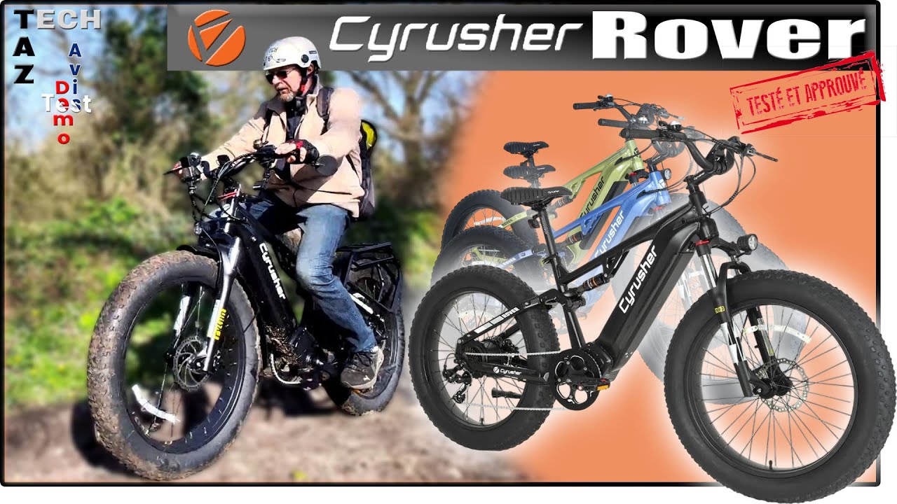 Cyrusher ROVER VTC 26″  à Capteur de Couple – Test Démo Avis – Légal & Polyvalent