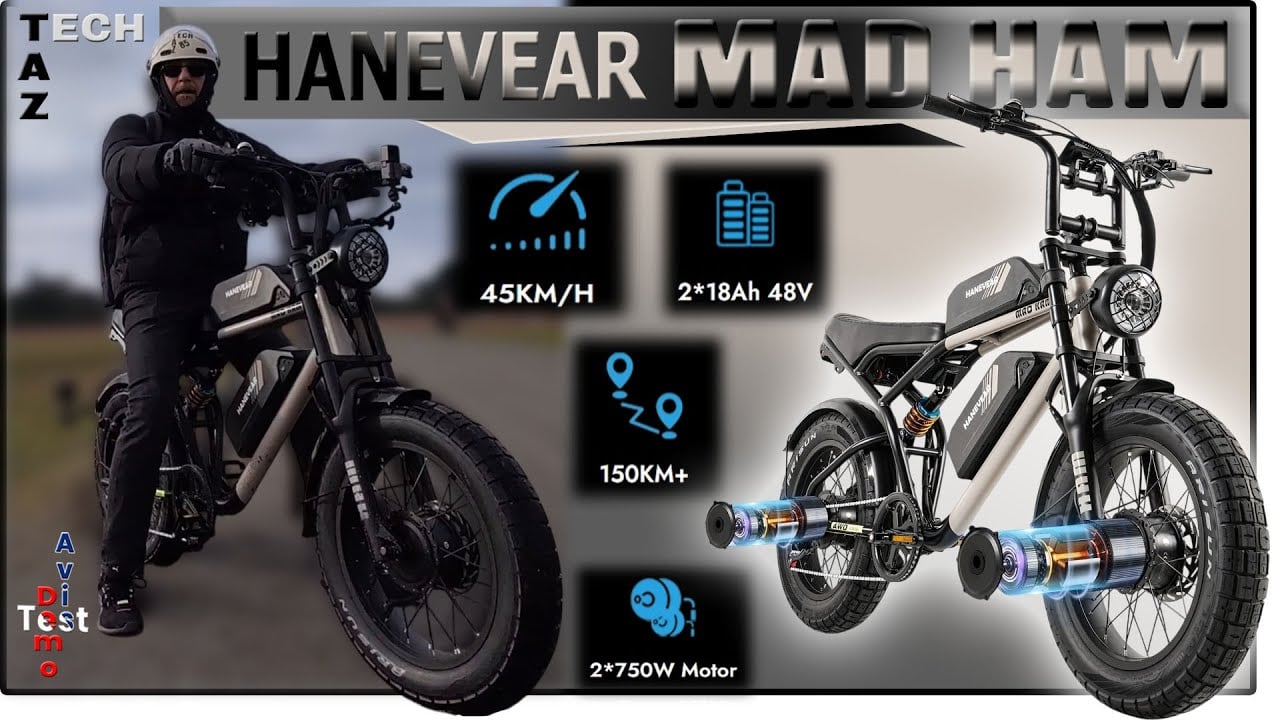 Hanevear HAM Fatbike Bimoteur 1500W 36Ah – La Force tranquille – Test et Avis