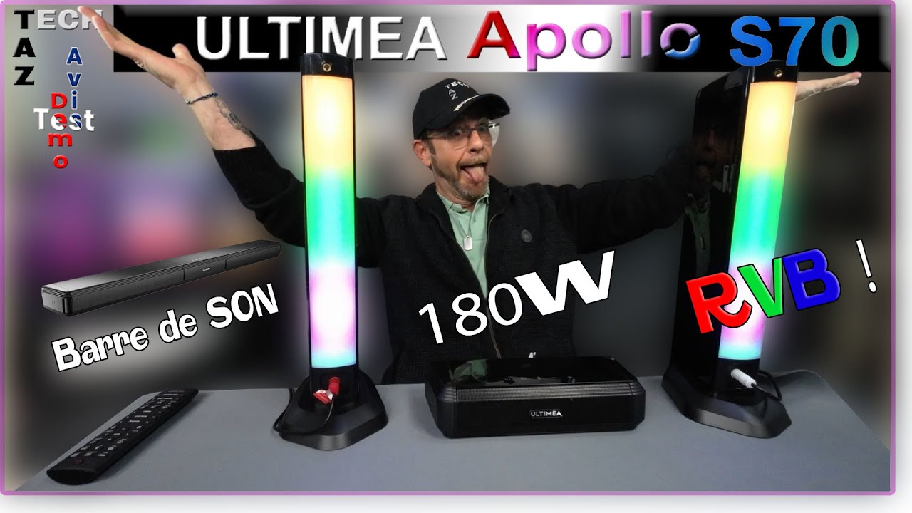 Ultimea APOLLO S70 barre de son RVB modulable – PC ou TV – Bonne chance c’est cadeau !