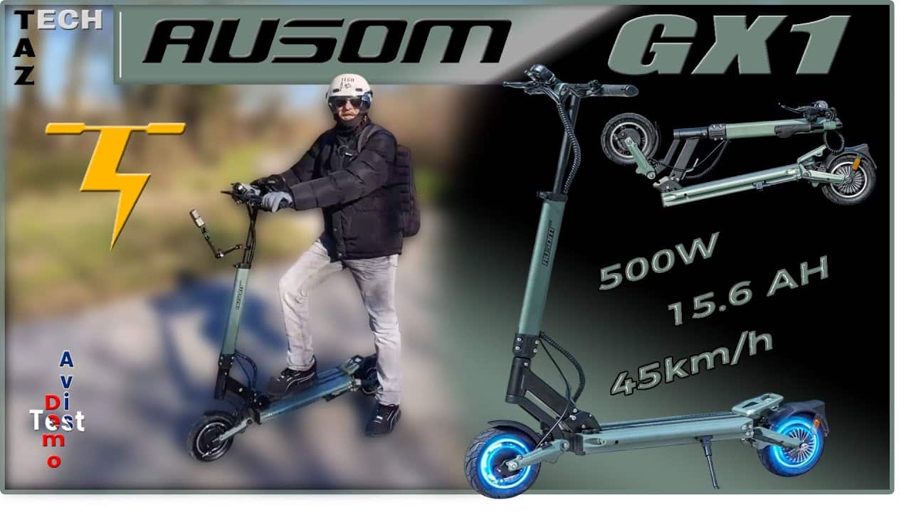 AUSOM GX1 Trottinette électrique full Alu – Test Démo Avis – Bonne surprise !
