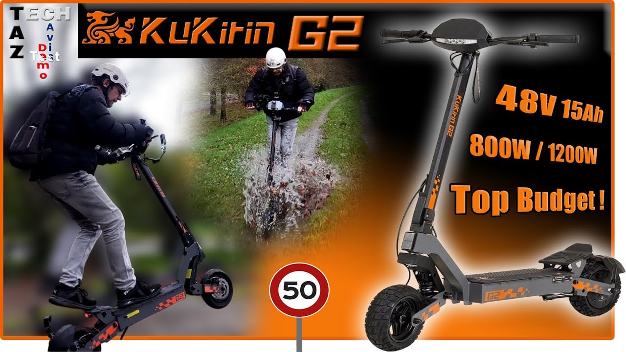 Trottinette électrique 800W TOP BUDGET ! KUKIRIN G2 à 420€ – TOP ou FLOP – Test complet