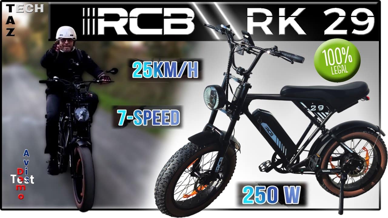 RCB RK29 Fatbike 20″ Style Café Racer – Test Démo Avis – Complètement légal & différent !