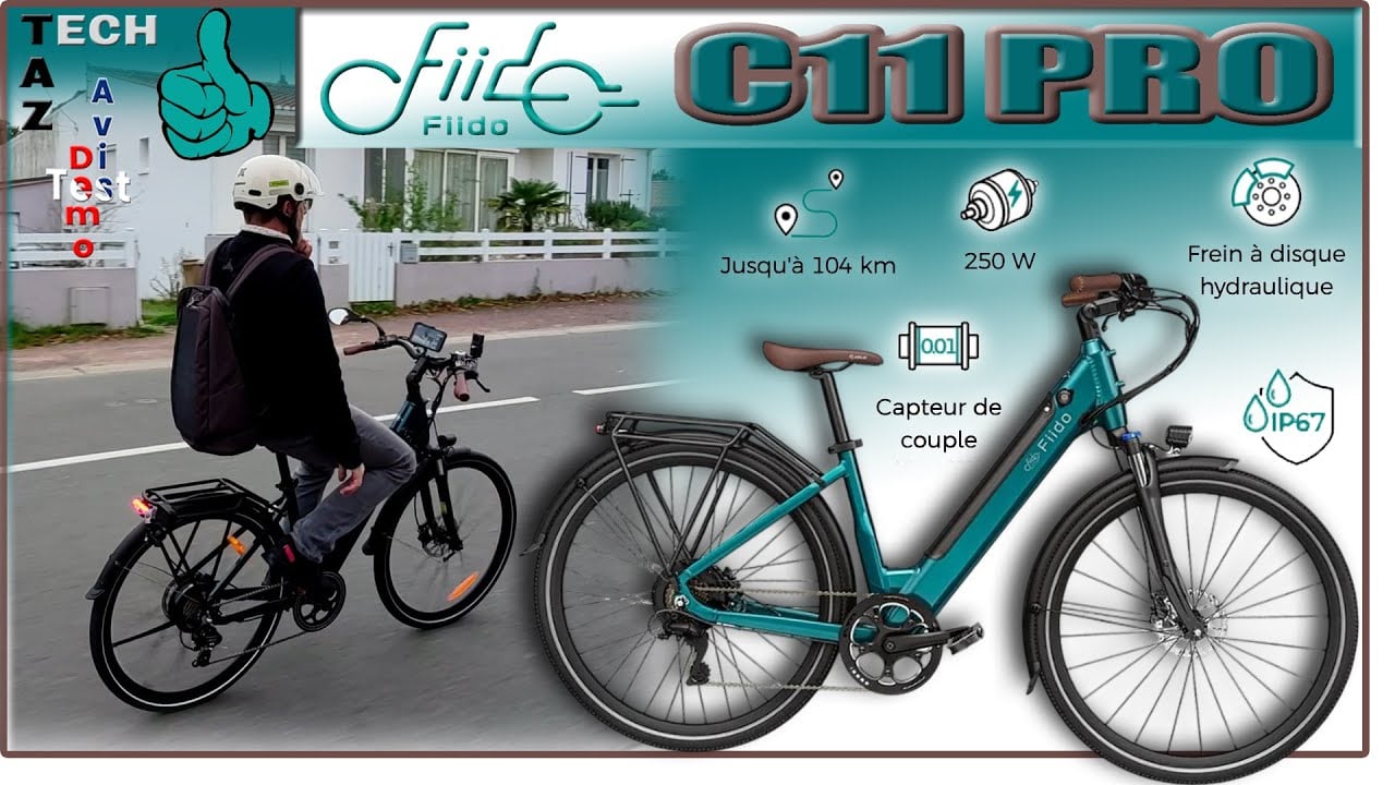 FIIDO C11 PRO Vélo de ville à capteur de couple – Avis Test Démo – presque parfait !