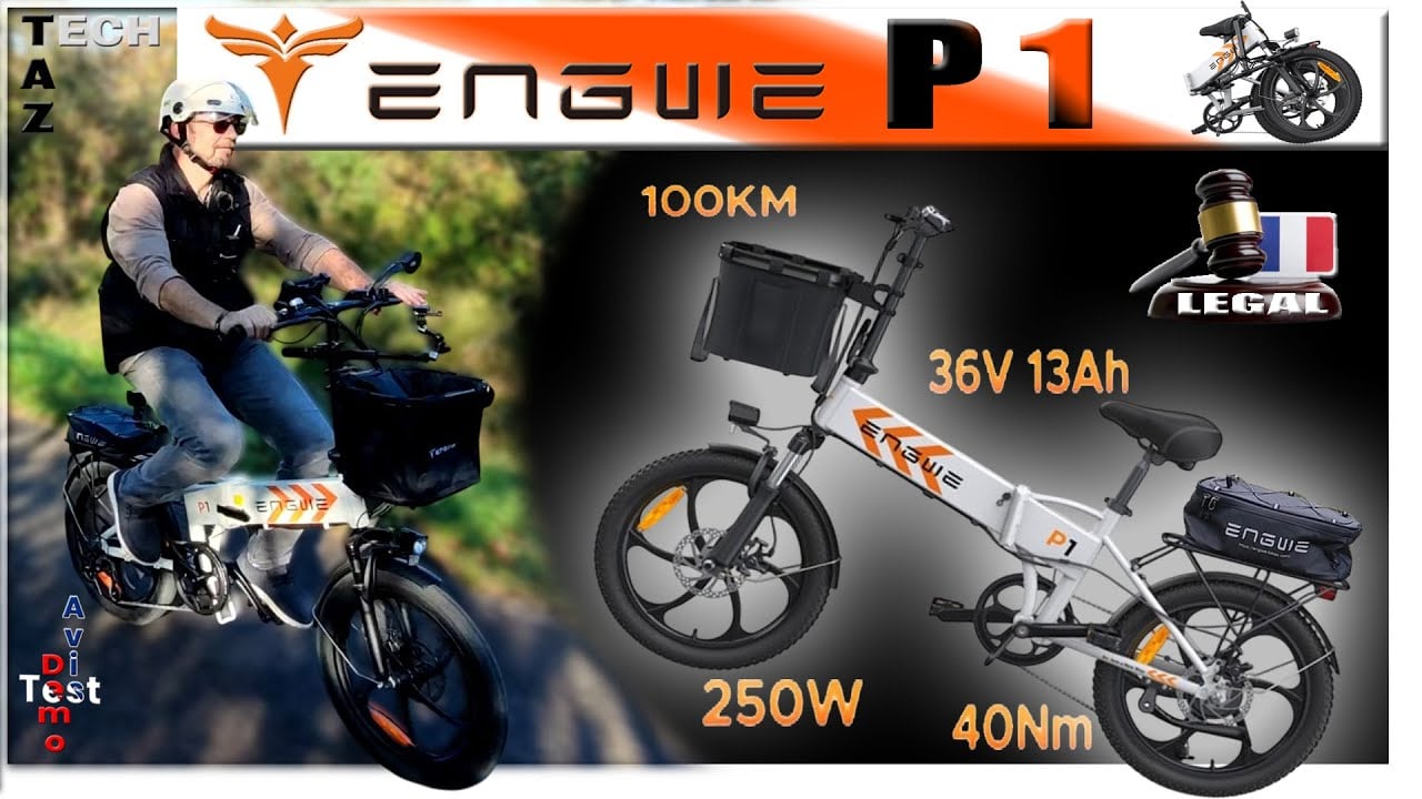 ENGWE P1 vélo électrique polyvalent, suréquipé, TOP BUDGET  et Autorisé en France – Top ou Flop ?