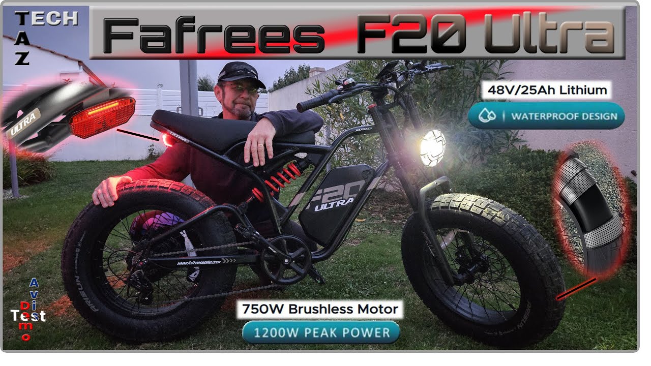 FAFREES F20 ULTRA – Fatbike ou big wheels 25Ah 750W – Tenue de route INCROYABLE !