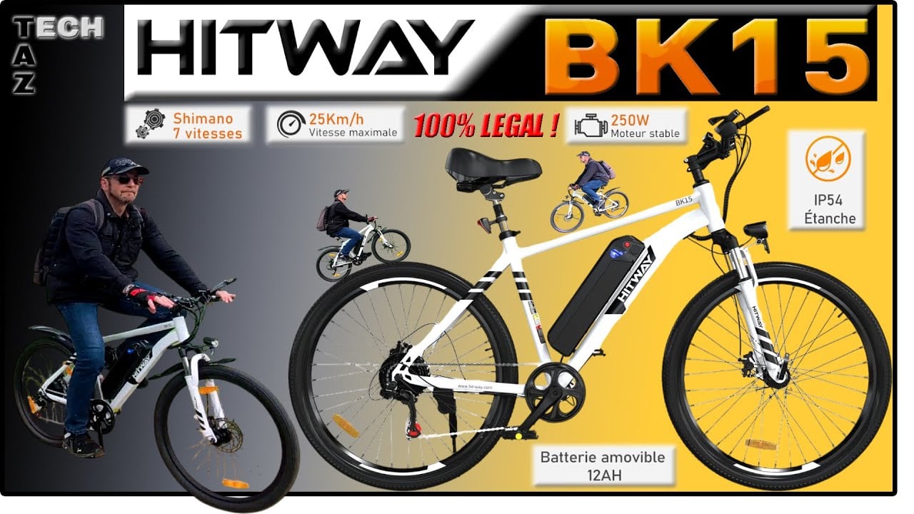 VAE Hitway BK15 VTT suspendu – Tests et Avis – Pas cher, simple, LEGAL & efficace !