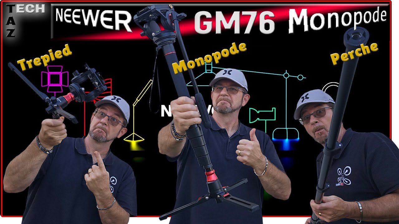 Monopode NEEWER GM76 – Trépied, Perche etc … Pas juste un MONOPODE – Résultat du Concours !