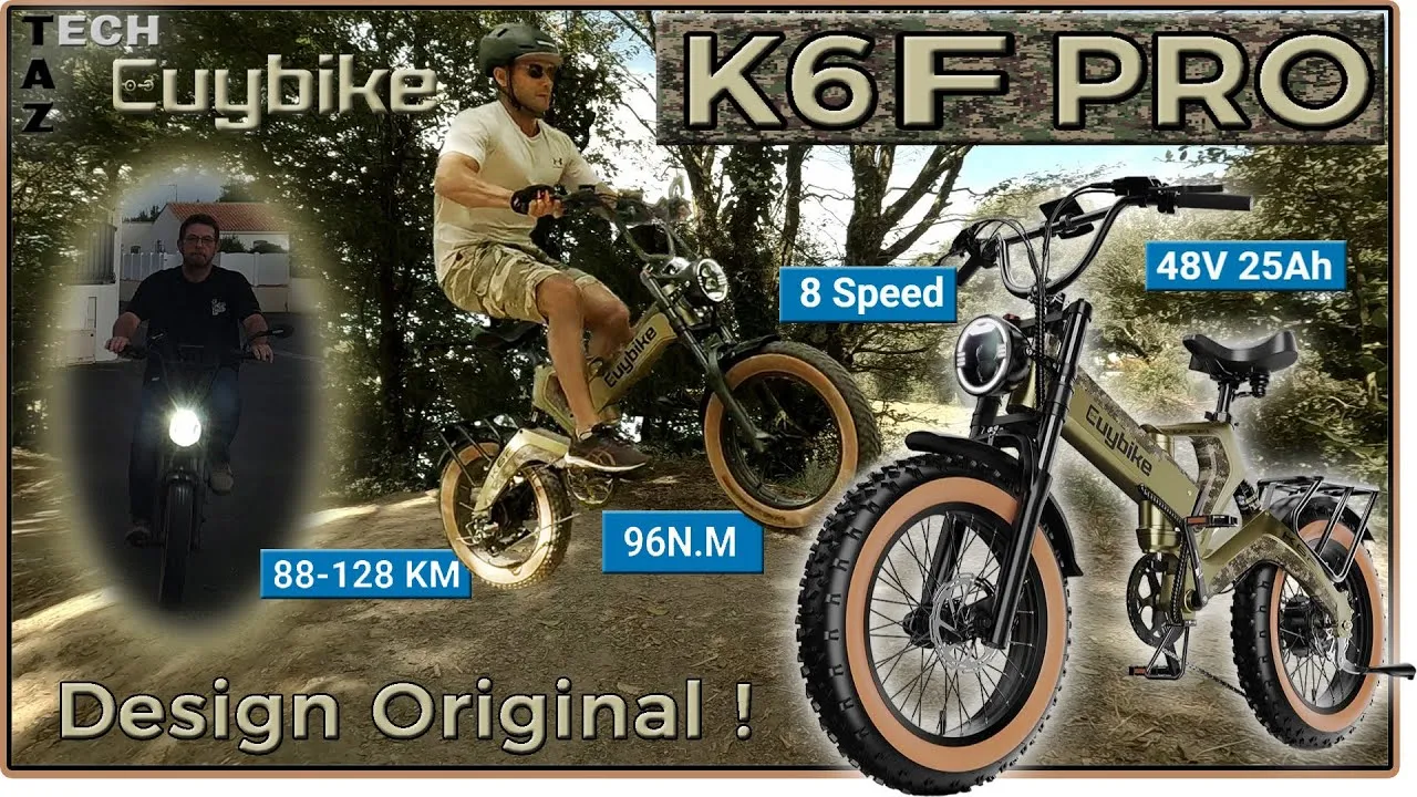 EUYBike K6 Pro (K6F) Vélo électrique – Puissant Légal & Original – Un TOP 2024 ! Bonne chance 😉