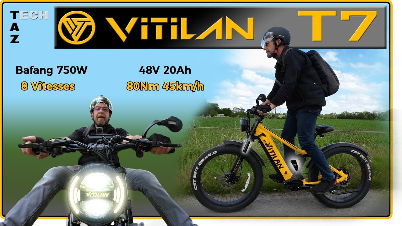 VITILAN T7 VTT Fatbike tout suspendu – Un TOP dans sa catégorie – Bonne chance !
