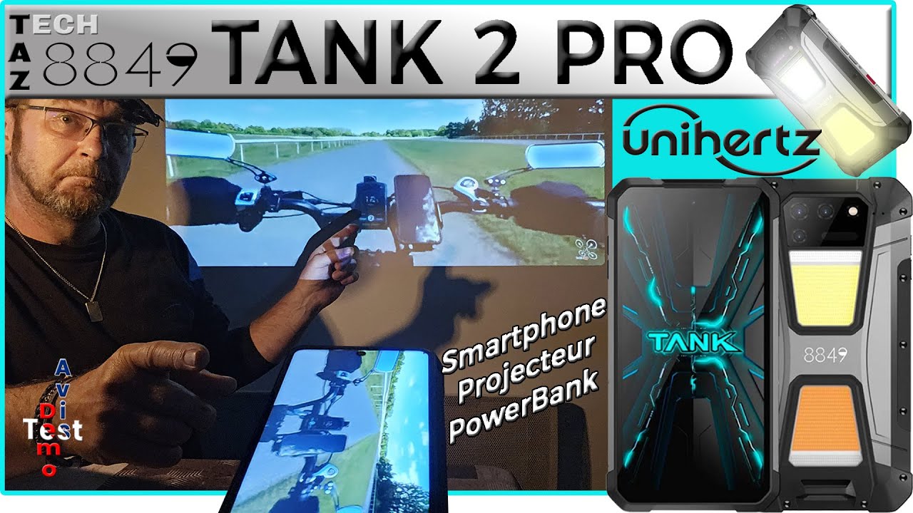 TANK 2 PRO 8849 UNIHERTZ – Avis Test Démo – Le Tank 3 PRO moins cher et plus lumineux !!!