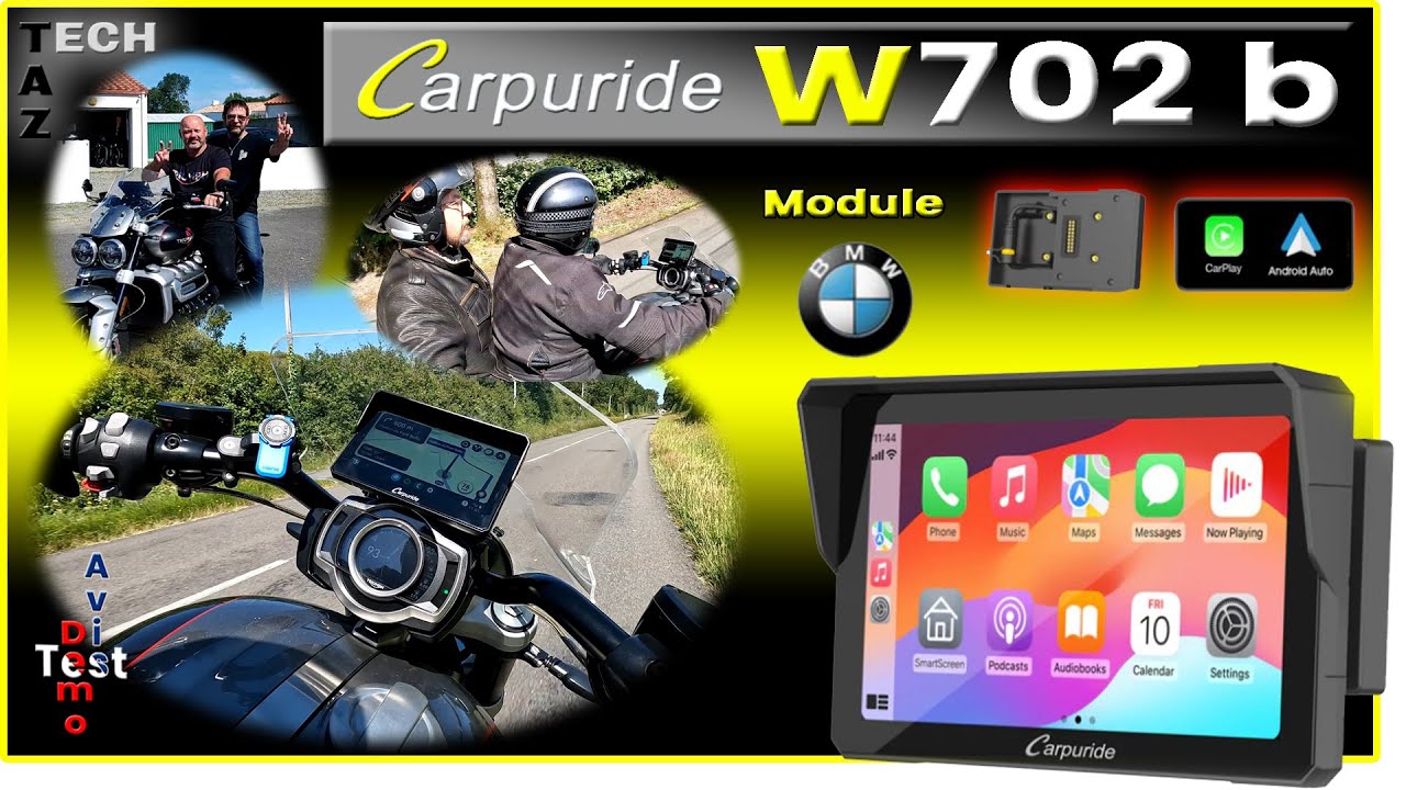 Carpuride W702B Moto ou vélo – AvisTest Démo – BMW ou Triumph Rocket 3 GT !
